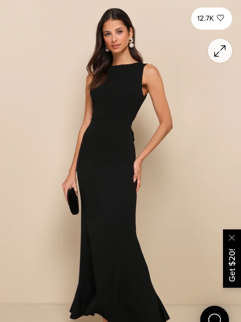 Lulu’s Backless Bow Maxi Dress